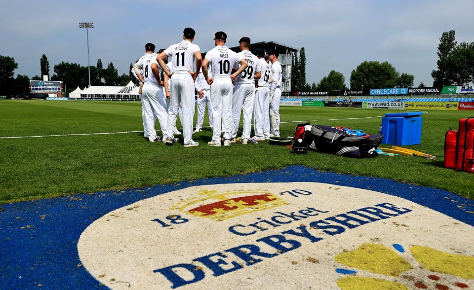Play was abandoned at Derby after the first day