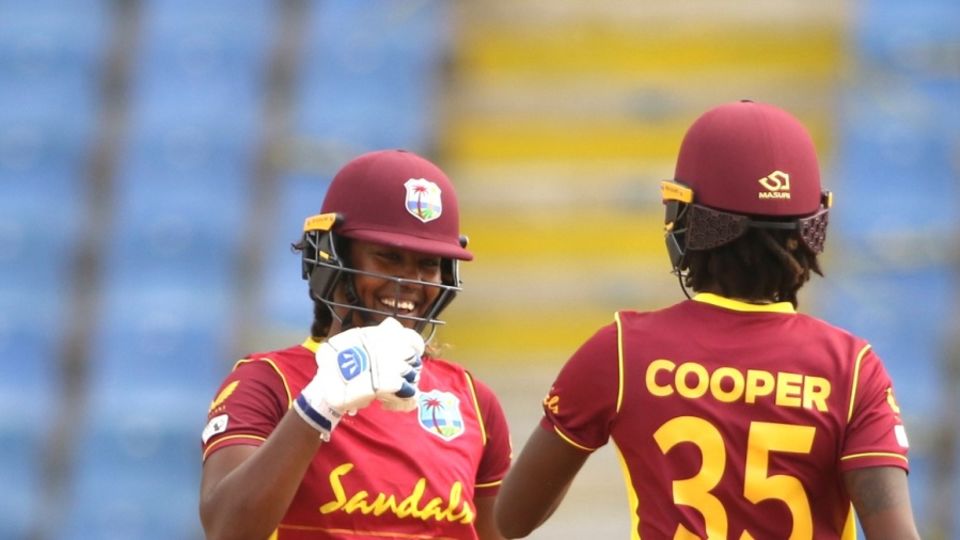 Hayley Matthews and Britney Cooper shared a 106-run partnership
