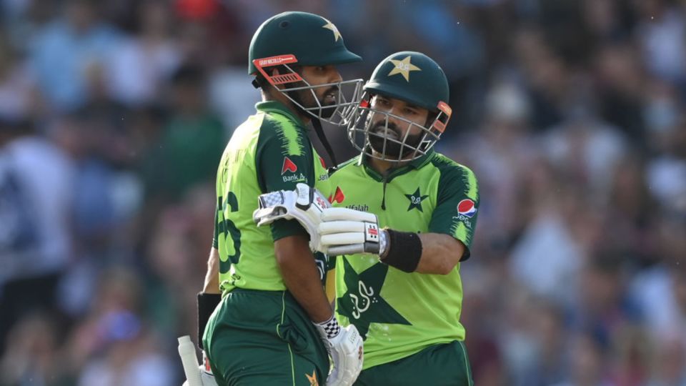Mohammad Rizwan and Babar Azam put on 150 for the first wicket in just 14.4 overs