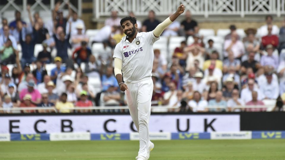 Jasprit Bumrah is all smiles after picking a wicket
