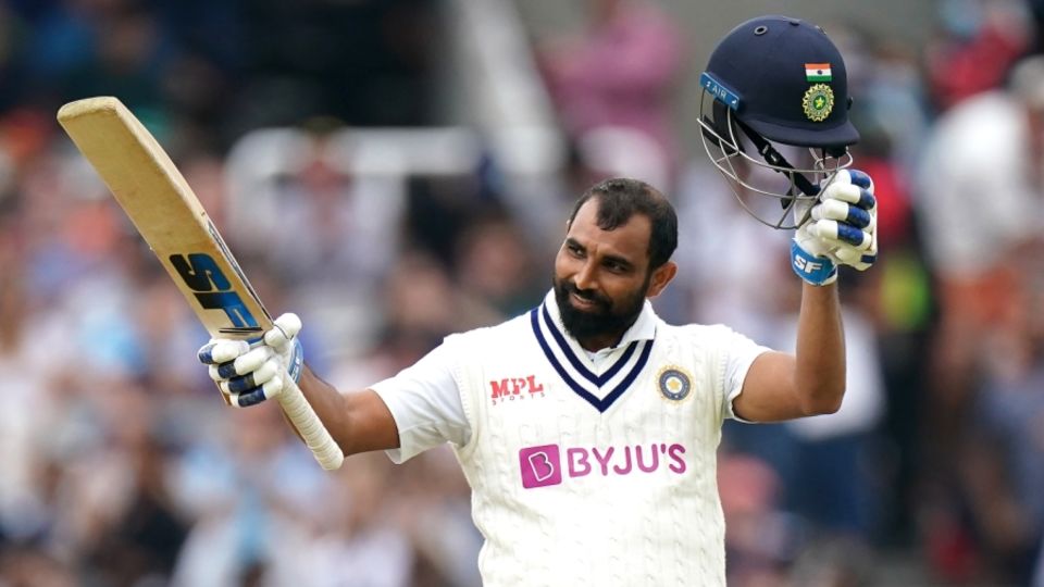 Mohammed Shami is a pleased man on getting to a Test-match fifty at Lord's