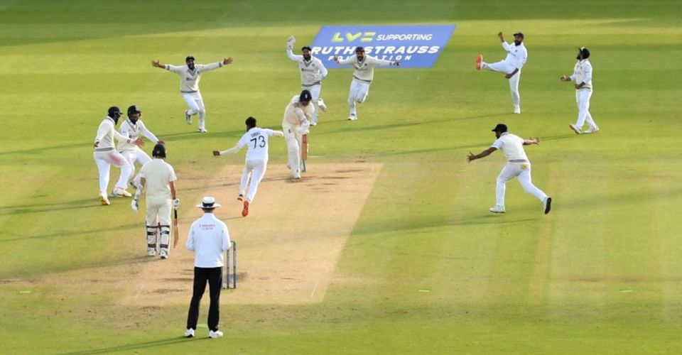 Statement victory: India take the final wicket at Lord's in 2021