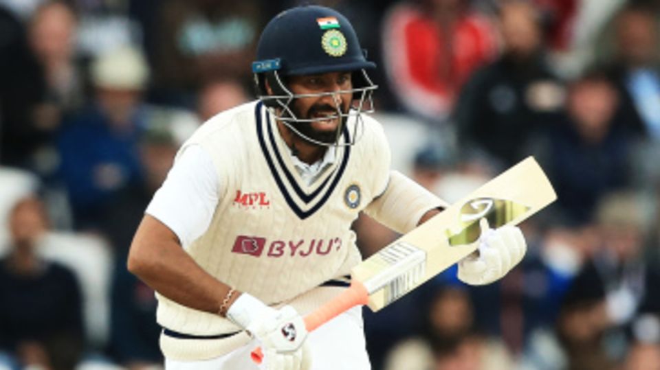 Cheteshwar Pujara takes a run