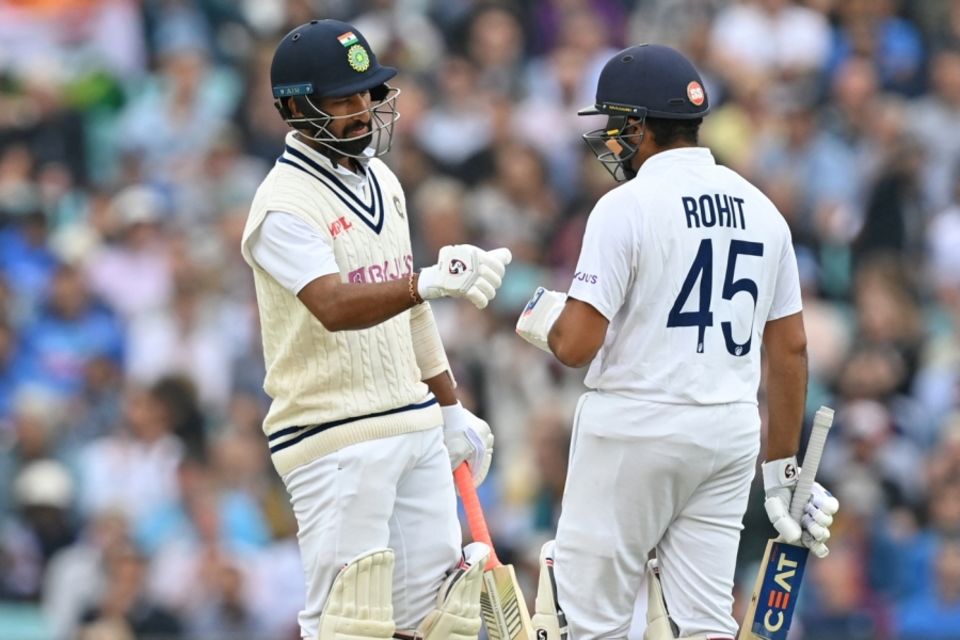 Cheteshwar Pujara and Rohit Sharma strung together a vital stand for India