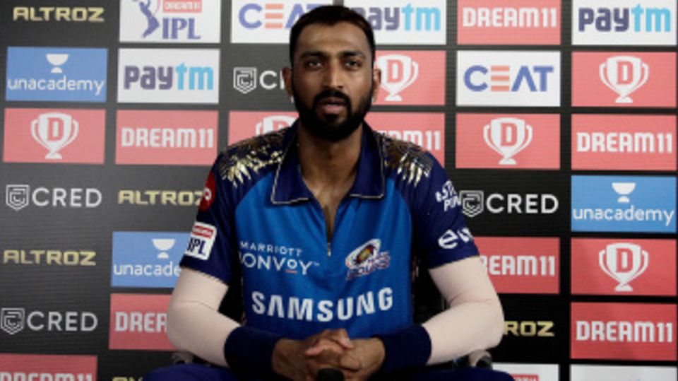 Krunal Pandya talks at the press conference