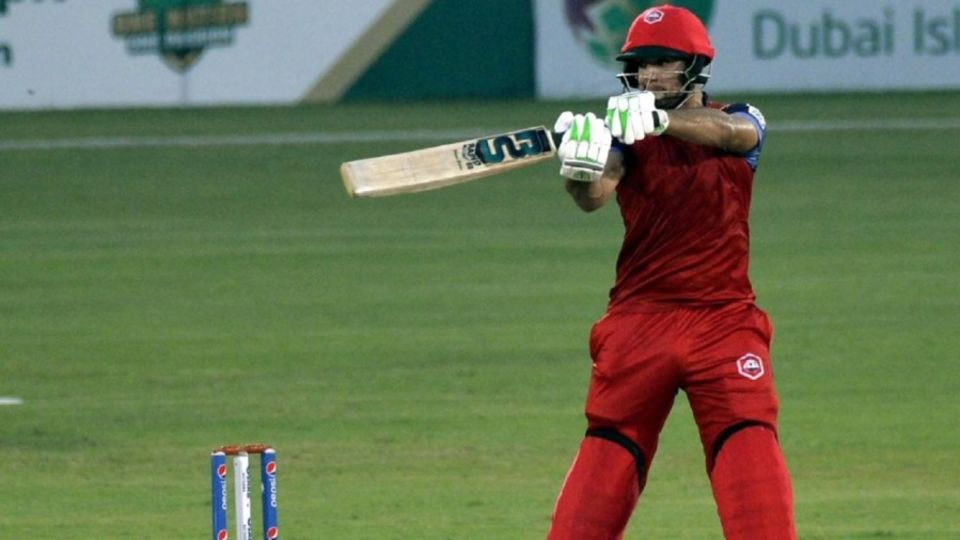 Haider Ali cracks one away to the off side