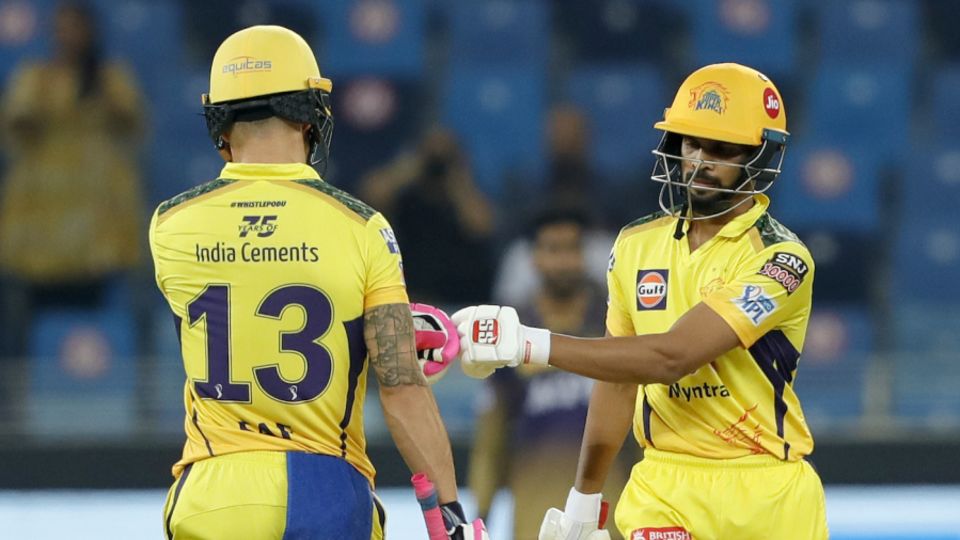 Ruturaj Gaikwad and Faf du Plessis finished one and two on the Orange Cap table