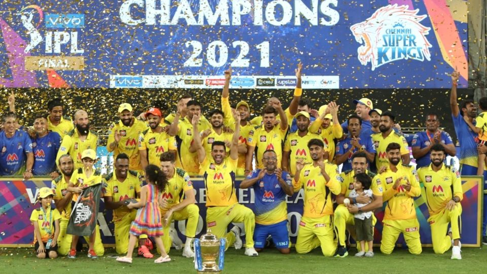 The Chennai Super Kings players' kids join in the celebrations