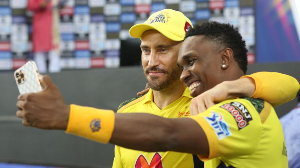 Faf du Plessis worked closely with Dwayne Bravo at CSK in the IPL