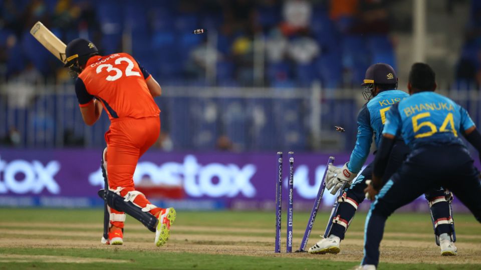 Netherlands had lost six batters by the end of the powerplay