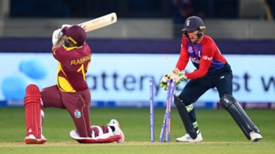 Ravi Rampaul is bowled and with that West Indies fold for 55