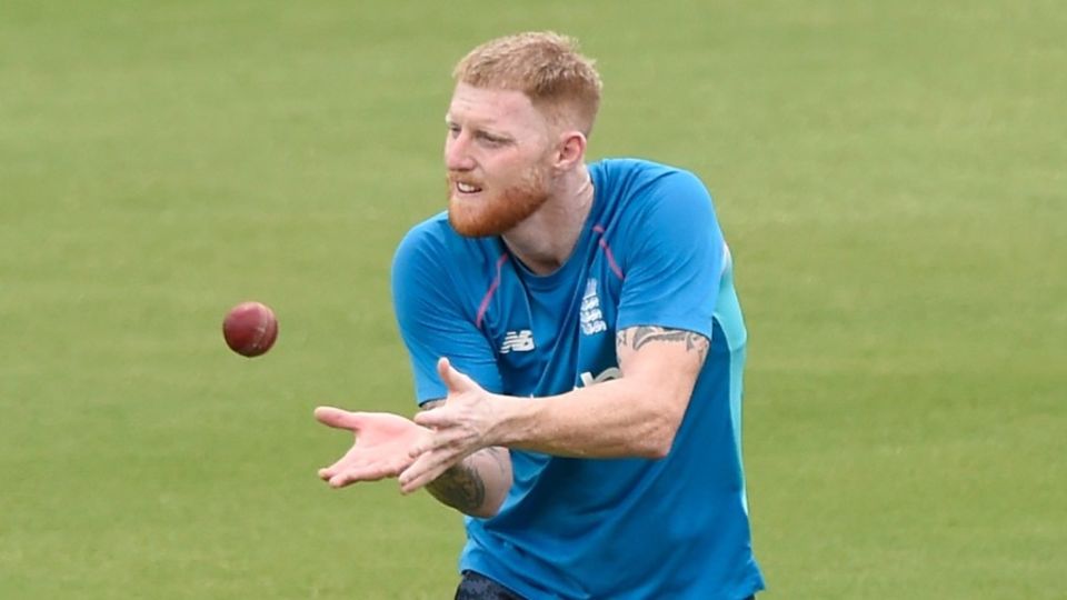 Ben Stokes puts his recently mended finger to the test with catching practice