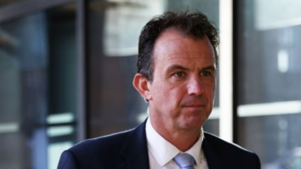 Tom Harrison, ECB chief executive, arrives for the DCMS select committee hearing