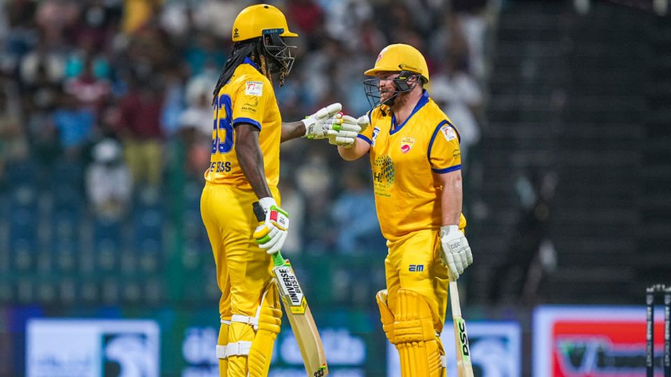 With Chris Gayle and Paul Stirling firing, Abu Dhabi are on top of the sixes chart