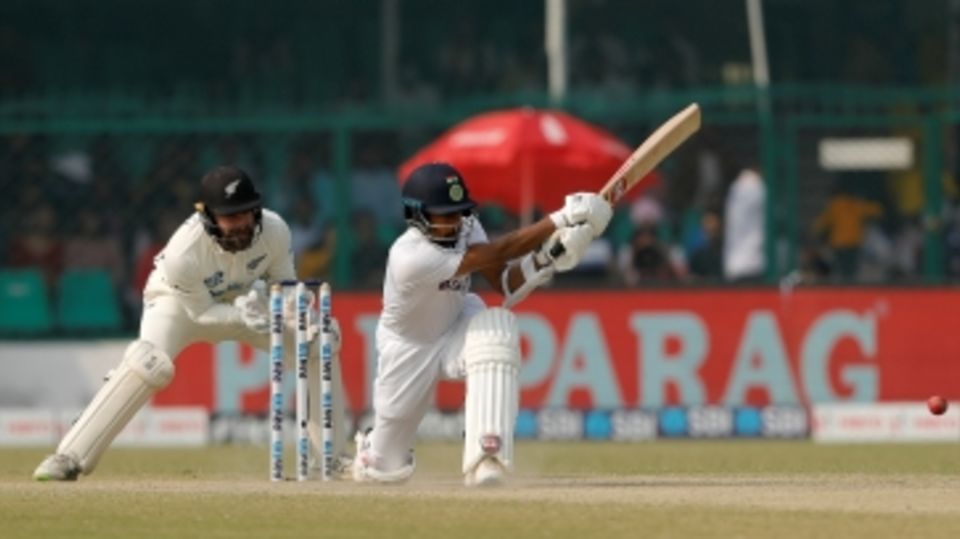 Wriddhiman Saha was busy at the crease