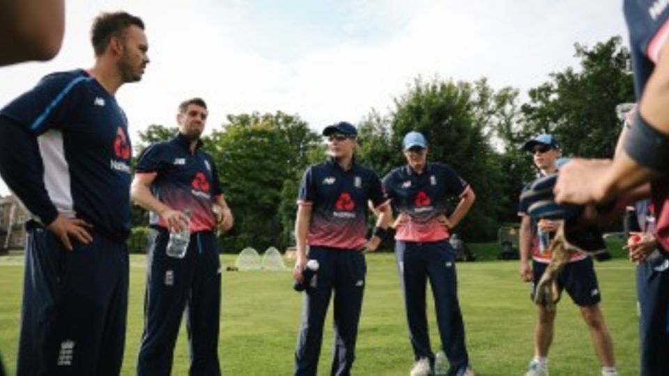 England's Visually Impaired squad gather for a training session