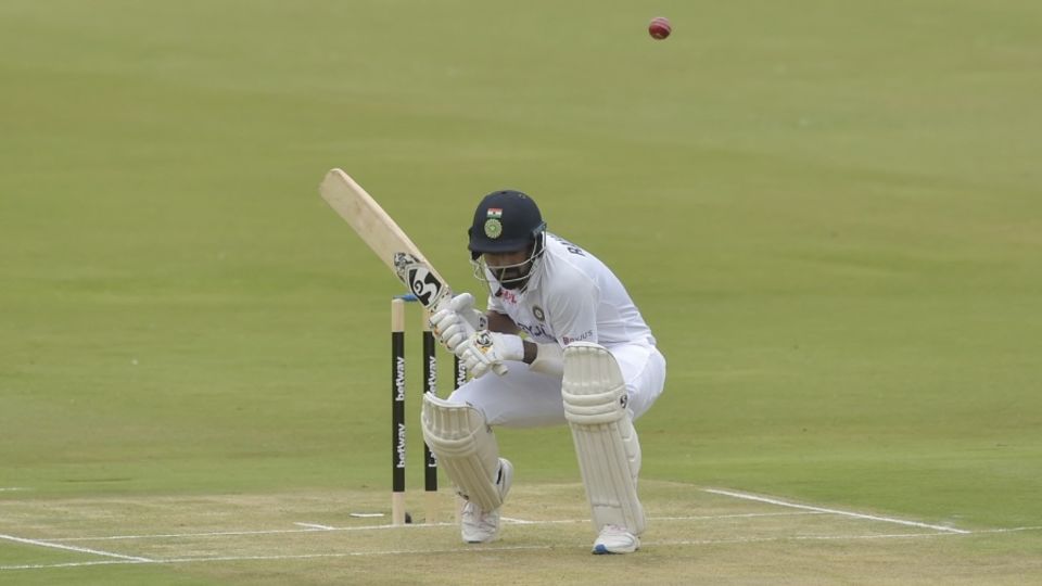 KL Rahul left 76 of the 202 balls he had faced from South Africa's seamers on day one