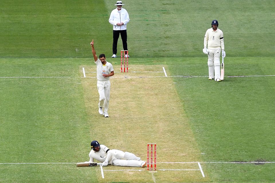 Down and out: Jonny Bairstow fell to Mitchell Starc for the ninth time in Tests