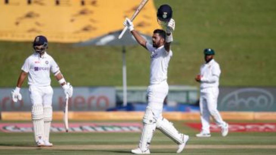 KL Rahul batted through the day for his hundred