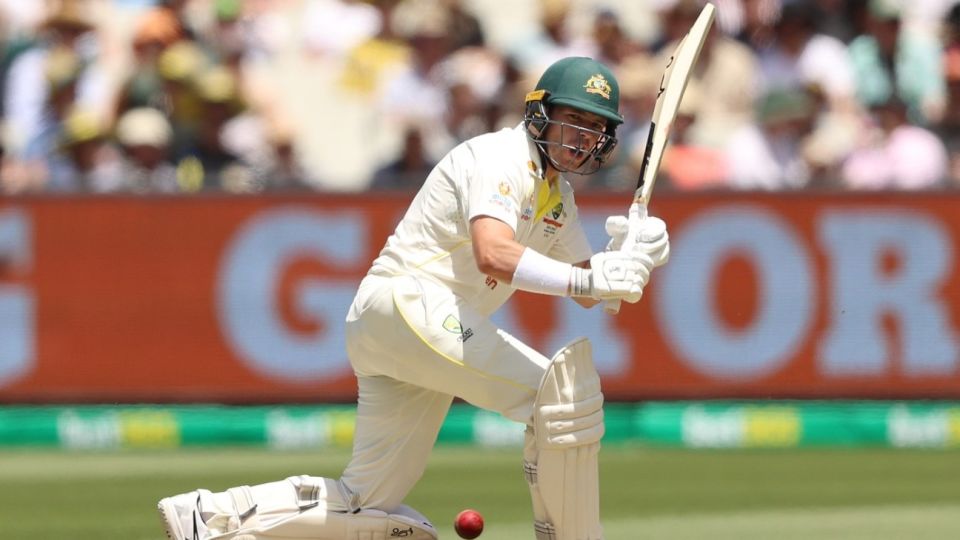 Marcus Harris anchored Australia's reply