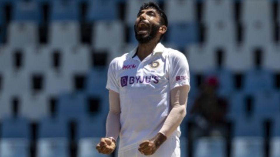 Jasprit Bumrah roars after dismissing Dean Elgar