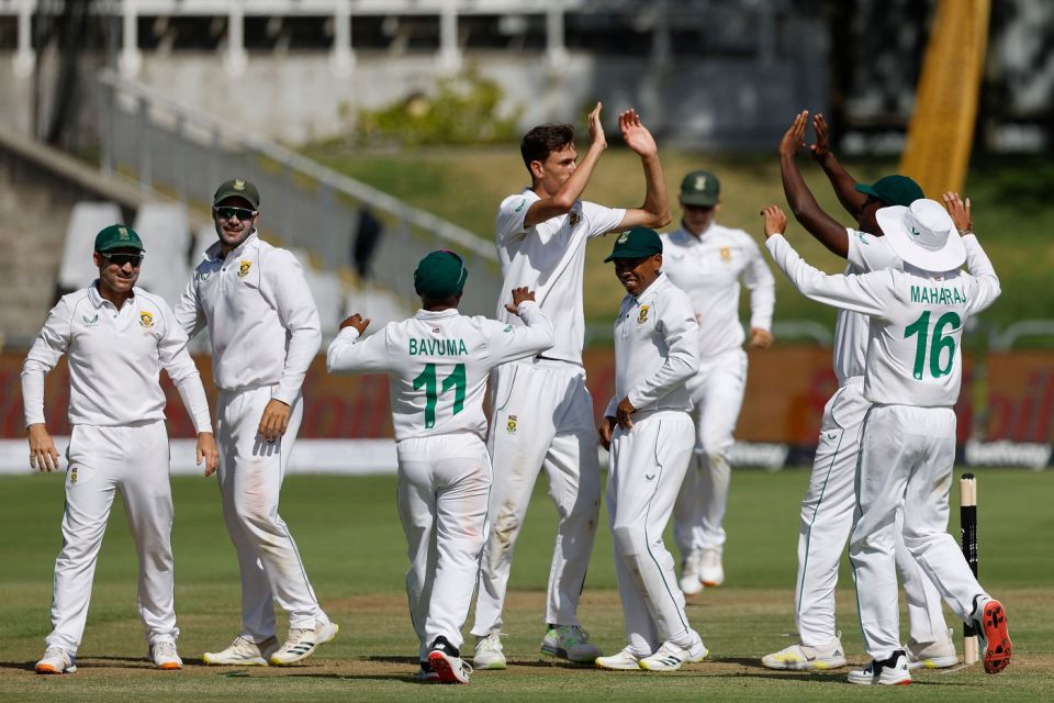 Marco Jansen celebrates R Ashwin's wicket