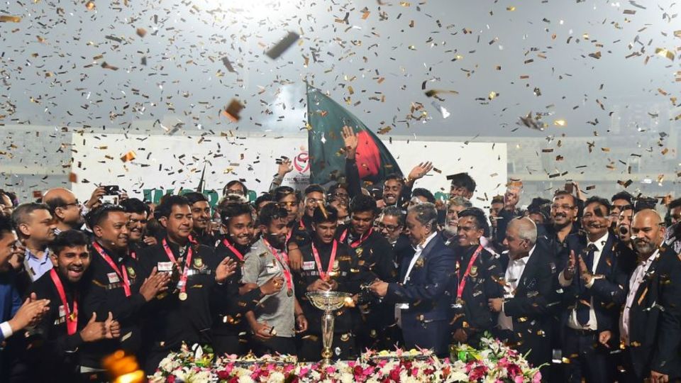 The Under-19 world-beaters were felicitated in a grand ceremony at the Shere Bangla Stadium