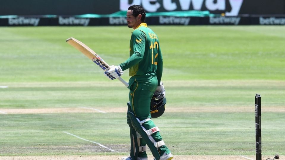 Quinton de Kock has moved into the top five again, for the first time since the 2019 World Cup