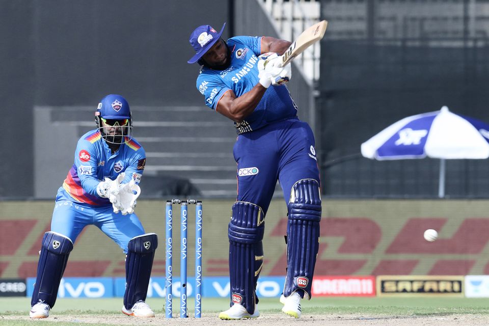 Nothing's out of reach for me: gigantic Kieron Pollard can clear the boundary even when he doesn't middle the ball