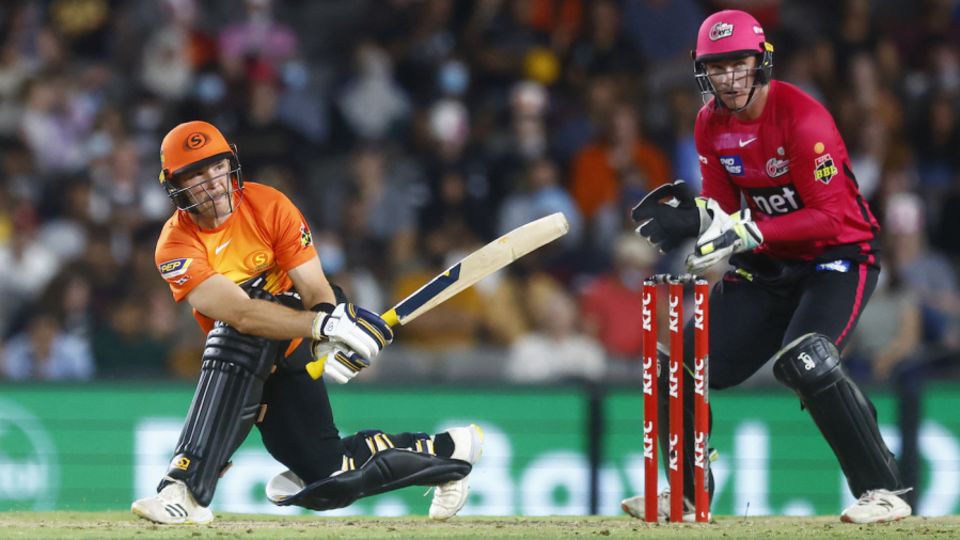 Laurie Evans was named Player of the Final for his unbeaten 41-ball 76