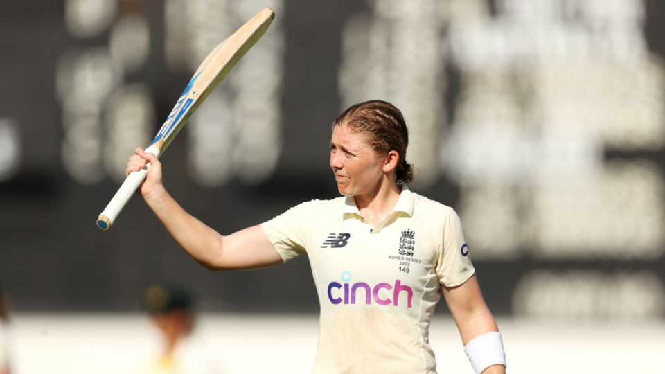 Heather Knight made a fighting century in an epic Ashes Test in 2022