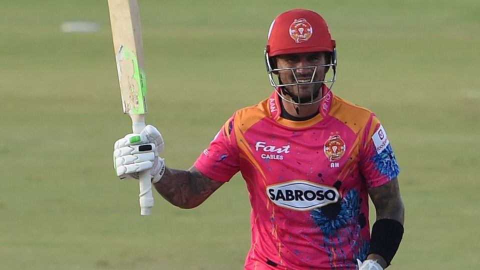 Alex Hales hit a quick half-century in his first PSL game this season