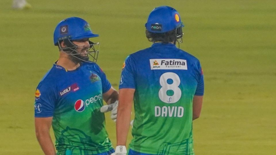 Rilee Rossouw and Tim David added 110 in quick time