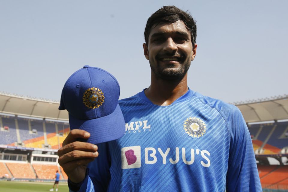 Look ma, new headgear: Hooda shows off his India cap on his international debut, in Ahmedabad in February this year