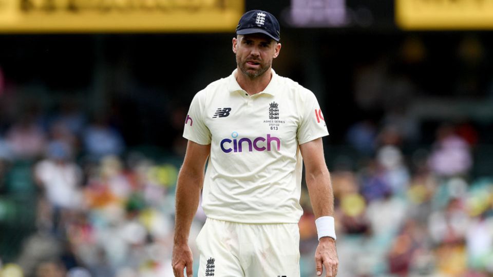 James Anderson took eight wickets at 23.37 in the 2021-22 Ashes