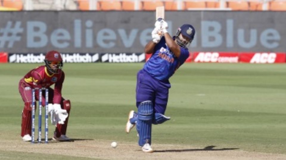 Rishabh Pant produced a stroke-filled half-century