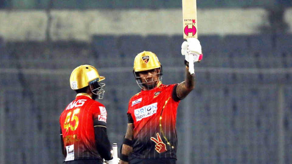 Sunil Narine smashed five fours and six sixes in his knock