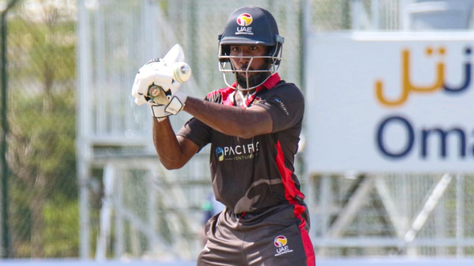 Vriitya Aravind's 84* took UAE into the semi-final