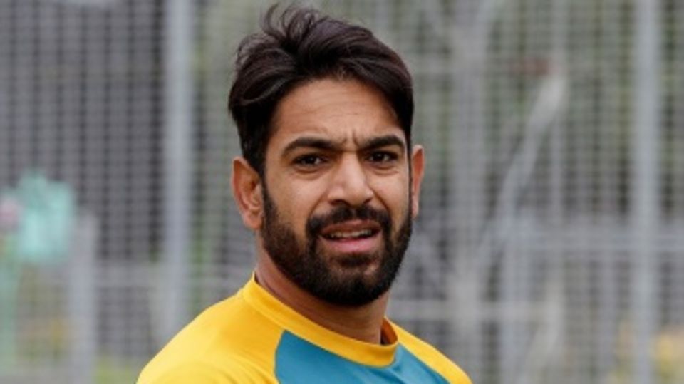 Haris Rauf during a training session