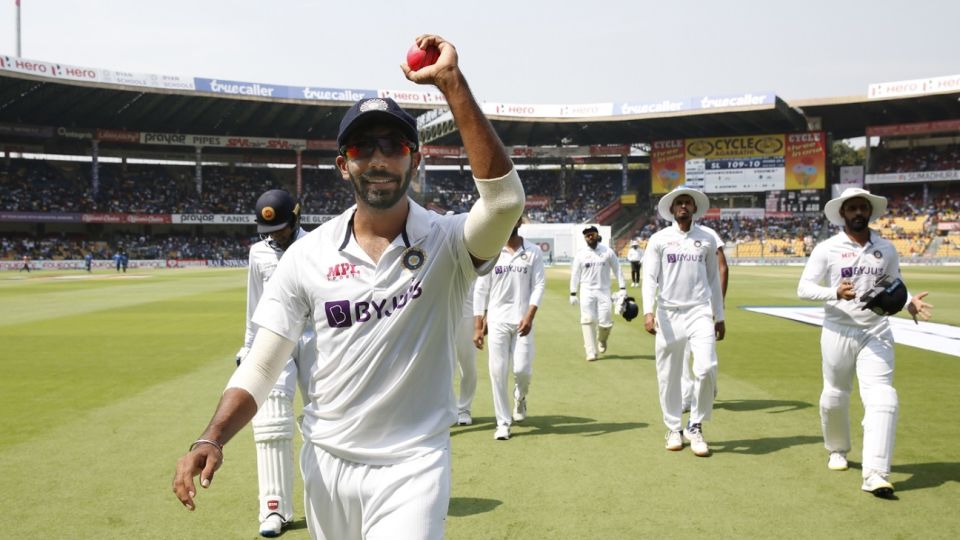Jasprit Bumrah walks off the field after taking 5 for 24 from just ten overs
