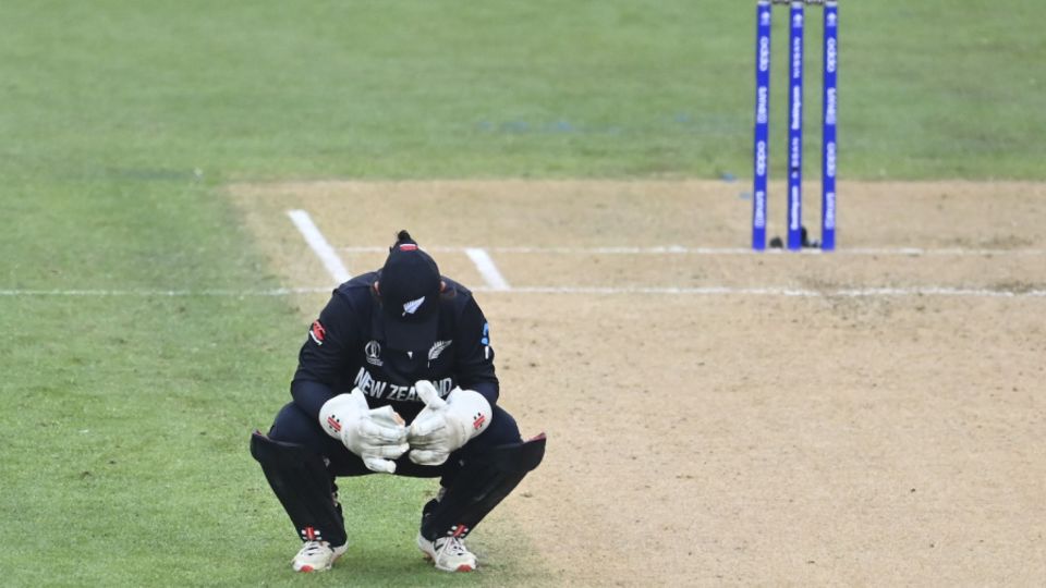 A dejected Katey Martin after New Zealand's loss