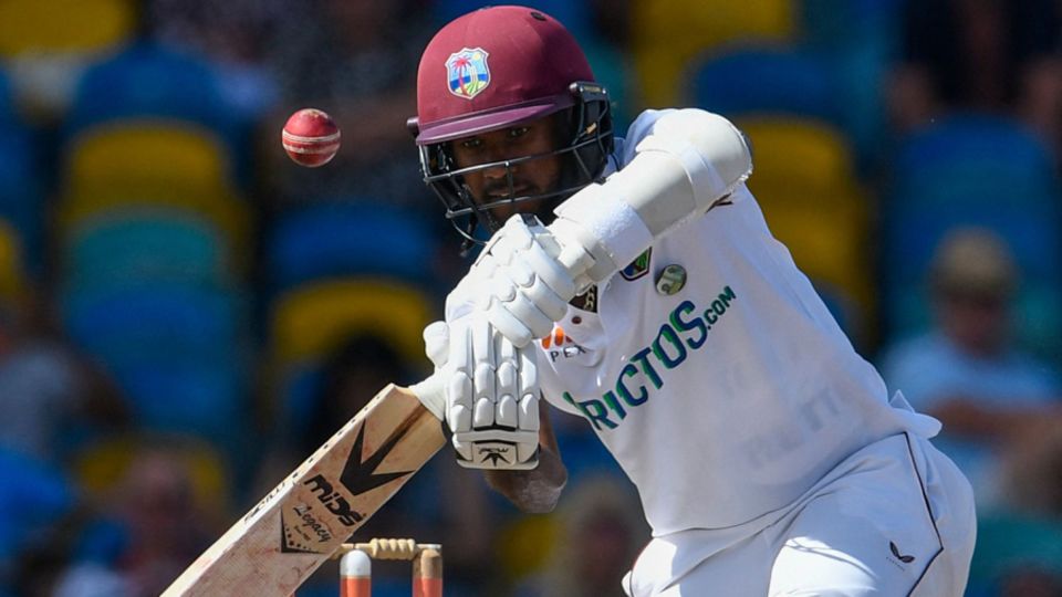 Kraigg Brathwaite extended his marathon contribution with the bat