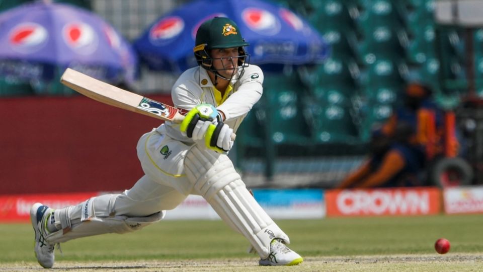 Alex Carey played a mix of slog sweeps, reverse sweeps and cover drives against the turn