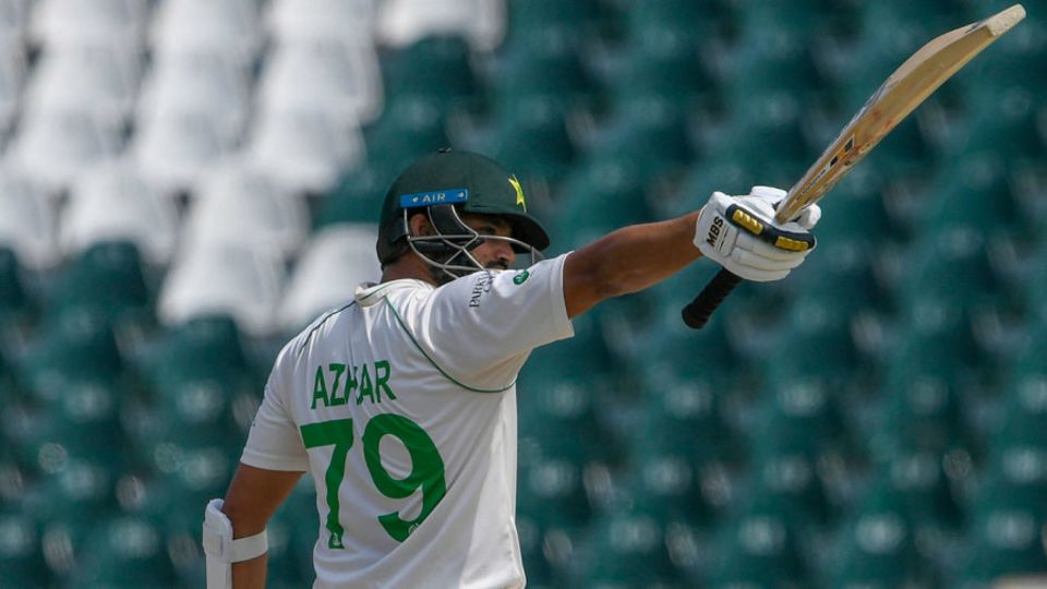 On an otherwise bleak day for Pakistan, Azhar Ali scored 78 and brought up the milestone of 7000 Test runs