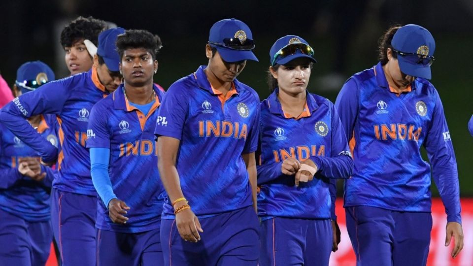 India walk back dejected after going down in the thriller to be eliminated from the semi-final race