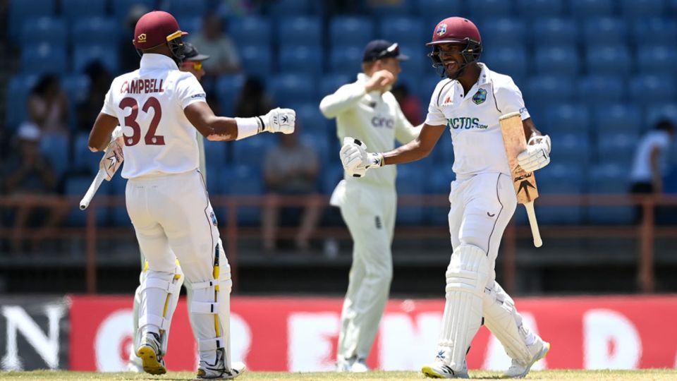 Kraigg Brathwaite and John Campbell sealed West Indies' win