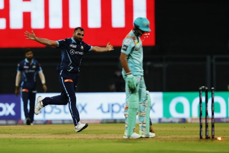 Mohammed Shami picked up three wickets in three powerplay overs