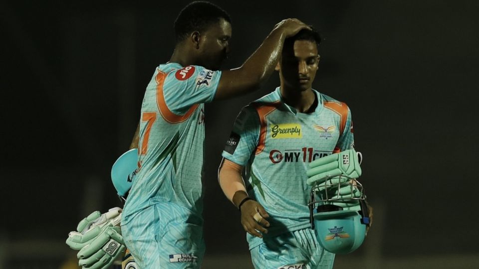 Evin Lewis and Ayush Badoni smacked 25 off Shivam Dube, as Lucknow Super Giants ended as winners