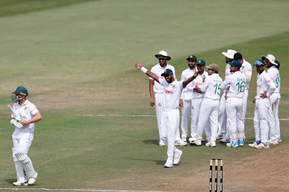 Dean Elgar has claimed that South Africa sledged Bangladesh's batters in Durban after having 'received it first'