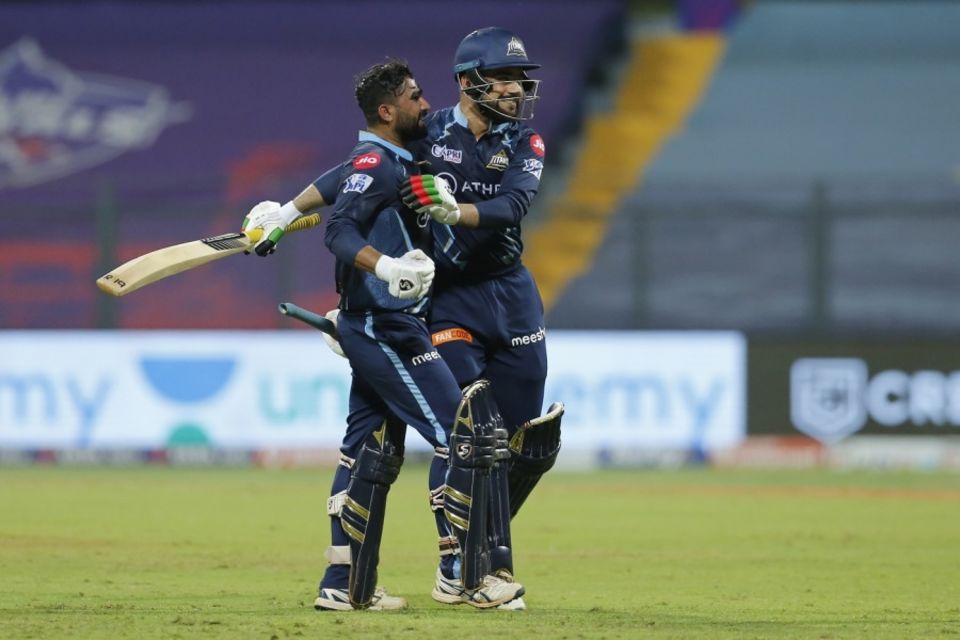 Rahul Tewatia and Rashid Khan made 59 runs in the last four overs